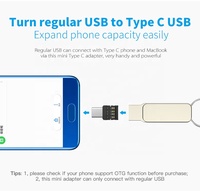 Ceamere-adaptador OTG de Cable tipo C para teléfono inteligente, cámara, tableta, transmisión de datos de ordenador, Cable OTG a tipo C