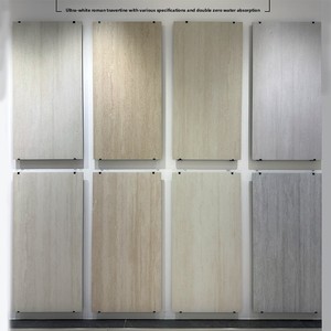 Baldosa de Cerámica <span class=keywords><strong>Blanca</strong></span> con Aspecto de <span class=keywords><strong>Piedra</strong></span>, Reutilizada y Esmaltada, de Alta Absorción de Agua, Dongshi, 600X1200, para Sala de Estar, Baño - Product Image 1