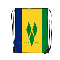 Sac de sport à cordon en polyester léger avec drapeau de Montserrat, sac de sport portable pour le voyage, le camping et l'usage quotidien