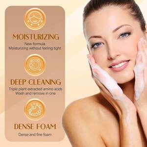 Nettoyant moussant pour le visage à l'acide kojique VC, nettoyant exfoliant en profondeur, tampons exfoliants à la nicotinamide pour les peaux grasses, les taches sombres, nettoyant facial - Product Image 5