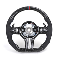 Volant en cuir semi-perforé personnalisé en carbone forgé pour BMW F10 F20 F21 F30 F31 F32 M2 F87 M3 F80 M4 F82 F85 E70 E90 E92