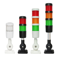 Alarma de Equipo ESQ1-3 con Señal Sonora, Luz de Advertencia Tricolor de 2w 24v para Máquinas Herramienta