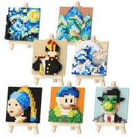 Blocs de construction DIY pour images pixelisées en plastique ABS, 20 pièces, personnalisables, mosaïque pixel art, cadeaux de fête, vente en gros usine