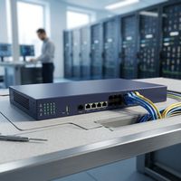 Passerelle VoIP IAD600-16FXO avec 4 ports Gigabit GE, convertisseur analogique vers IP SIP IAD pour l'intégration de lignes de communication PSTN Asterisk 3CX