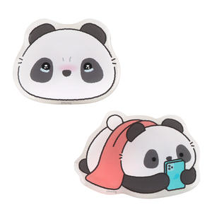 Support de téléphone adhésif ABS Paorang, motif de personnage de dessin animé mignon, support transparent, accessoire de téléphone décoratif kawaii, pour les fêtes - Product Image 1