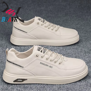 Zapatos Casuales para Hombre al por Mayor, Elegantes y Cómodos, Planos, para Skateboard, Ligeros, Transpirables, con Parte Superior de Cuero y Entresuela de Goma - Product Image 3