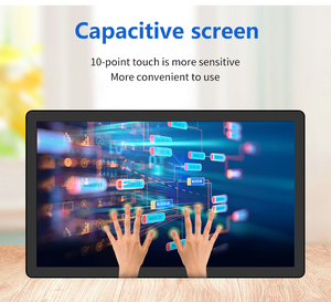 Nouvel ordinateur industriel à écran tactile capacitif 32 pouces 1080p IP65 étanche à châssis ouvert, moniteur TFT LCD, PC avec ports DVI, AV et série - Product Image 3