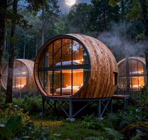 Casa Contenedor Prefabricada, Villa Moderna de Lujo, Estructura de Acero Ligero, Diseño Circular Modular, Transpirable, para Dormitorio u Oficina - Product Image 3