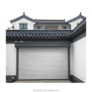 Porta <span class=keywords><strong>Garage</strong></span> Avvolgibile Stile Carriage House per Uso Commerciale, Direttamente dalla Fabbrica, in Lega di Alluminio, Compatibile con Smart Home - Product Image 5