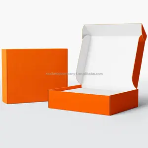 Caja de franqueo de embalaje de calcetín personalizada, caja de envío de correo elegante, cajas de cartón para embalaje
