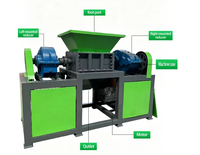 Équipement de recyclage de machines industrielles HSG800 – Broyeur à double arbre automatique pour ferraille de moteur, pneus, plastique, bois, métal – Usage intensif