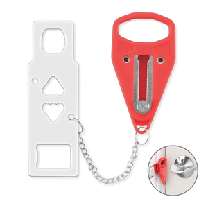 Loquet de porte portable de sécurité, amélioré, 2 trous, amovible, pour la sécurité en voyage et la protection personnelle - Product Image 1