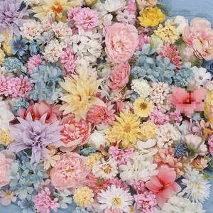 Boule de fleurs artificielles colorées en crème, ornement de table, décoration florale, décoration de mariage, vente en gros - Product Image 3