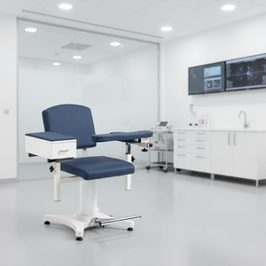 Silla Eléctrica Moderna para Extracción de Sangre CARENOVO LC-220 con Cajón de Almacenamiento y Reposabrazos Ajustables para Uso Hospitalario - Product Image 4
