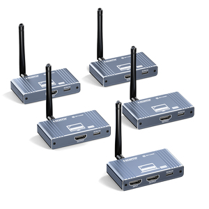 SYONG Nouveau prolongateur HDMI sans fil 4K 200m avec entrée 1080P Full HD, 1 émetteur vers 4 récepteurs avec sortie en boucle, transmetteur et récepteur HDMI sans fil WIFI - Product Image 1