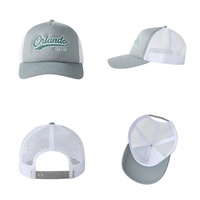 Gorra Trucker de Dos Tonos con Malla Trasera, Gorra de Béisbol Ajustable Unisex con Cierre a Presión para Deportes al Aire Libre