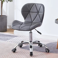 Chaise de bureau pivotante moderne et élégante, revêtement en cuir PU, base en acier, hauteur réglable - Qualité professionnelle pour usage domestique/bureau