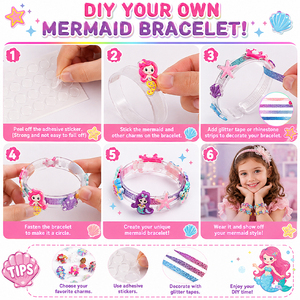 Trendy Children Fashion Headband Set DIY Hair Accessories Pins Bow Maker Stars Hearts Ribbon Craft <b>Present</b> <b>Box</b> - Product Image 2