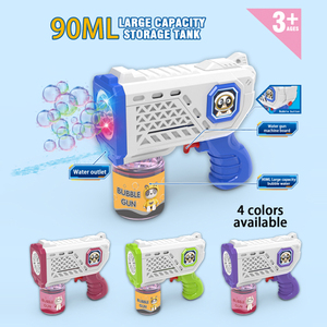 Bemay игрушка 2 в 1 пузырь водяной пистолет со светом, 90 мл емкость пузырьковая вода, Электрический Непрерывный пузырь пистолет игрушка для детей - Product Image 5