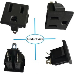 Premium15a 125V NEMA5-15R hỗ trợ tùy chỉnh chất lượng cao Ổ cắm điện cao Ổ cắm điện <span class=keywords><strong>3</strong></span> pin ba lỗ vuông ul đựng - Product Image 5