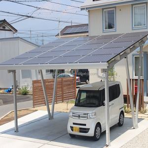 2023 10 kw préfabriqué structure pv toit solaire abri de voiture ombre de montage pour voitures - Product Image 5