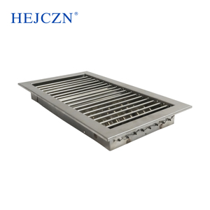Mới HVAC nóng bán 304 thép không gỉ trần gắn hai lớp di chuyển louvered lưới tản nhiệt không khí - Product Image 4