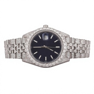 Reloj de Lujo para Mujer con Diamantes, Caja Cuadrada de Acero Inoxidable de 41 mm, Cuarzo Analógico, Cristal de Zafiro, Resistente al Agua 10 Bar - Product Image 1