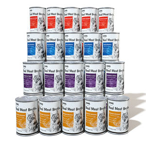 Ração Úmida para Gatos e Cães em Lata de 400g, Caldo com Frango, Atum e Salmão, Pet <span class=keywords><strong>Food</strong></span>, Snack Úmido para Gatos - Product Image 6