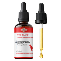 Gouttes liquides de soutien immunitaire pour les glandes anales, extrait de camomille, probiotiques, enzymes pour la digestion sensible des chats et des chiens de toutes races, à partir de 2 ans