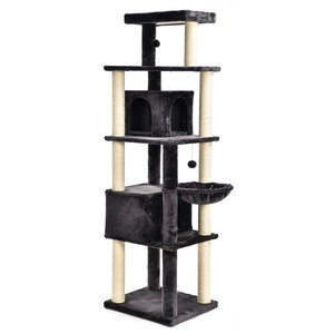 <span class=keywords><strong>Arbre</strong></span> <span class=keywords><strong>à</strong></span> <span class=keywords><strong>chat</strong></span> moderne de luxe XL, griffoir gris basique, <span class=keywords><strong>arbre</strong></span> <span class=keywords><strong>à</strong></span> <span class=keywords><strong>chat</strong></span> d'intérieur pour grimper, décoration d'intérieur pour grands chats adultes, sisal - Product Image 4