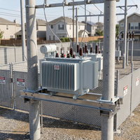 Transformateur de puissance triphasé à bain d'huile série S11 10 kV 30 kVA-2500 kVA à enroulement en cuivre
