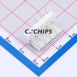 W396110K-5PY2113 Wire-to-Board Pin Header Bent Lead Through Hole,P=3.96mm Connector 1x5P 3.96mm Right Angle Insert VH - Product Image 1