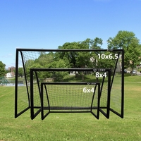 Buts de football d'extérieur pour jardin, résistants aux intempéries, avec cadre en UPVC, piquets de sol, portables pour l'entraînement des adultes et des jeunes, XINGYU XY-S182C