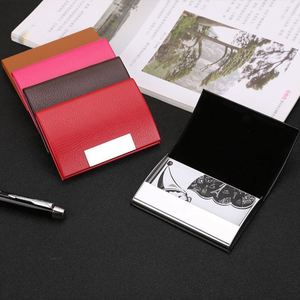 Stainless Steel PU Business Card <b>Box</b> High-end Luxury Business Card Holder Enterprise Customized LOGO Business Gifts - Product Image 4