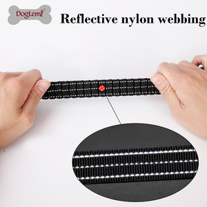 Conjunto de correa de collar de perro de nailon de lujo más vendido Control de tráfico de entrenamiento antitirones Bungge 2 estampado absorbente de golpes - Product Image 4