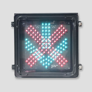 Alta Luminosità 300 millimetri Croce Rossa Verde Freccia HA CONDOTTO LA Sicurezza del Traffico Segnale di Avvertimento Luce - Product Image 6