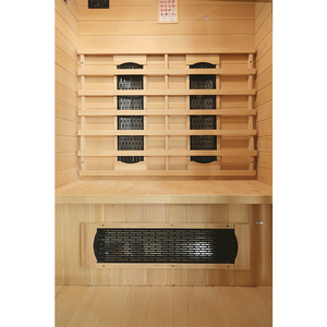 Thiết Kế Hiện Đại Nhà Tắm Hơi Điện Hồng Ngoại Xa Khô Hơi Nước Canada Hemlock Gỗ 2-Người Cho Căn Hộ Phòng Khách - Product Image 4