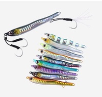 Jigs de pêche LureStorm Bass lumineux à lancer lent avec hameçons assistants, leurres métalliques pour jigging en haute mer