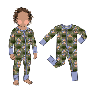 Little Glow Kid Baby Footie Romper Menutupi Kaki dan Tangan, Lembut, Cetak yang Dapat Disesuaikan, Pakaian Anak untuk Musim Semi dan Gugur. - Product Image 2