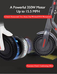 Trottinettes électriques pliantes en alliage d'aluminium de 8.5 pouces pour adultes de 350W avec batterie 36V 10ah M365 Pro E Scooter - Product Image 5