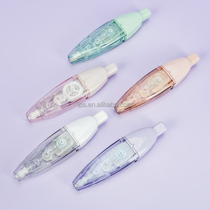Papeterie personnalisée Nouveau style de stylo Ruban correcteur de couleur mignon Stylo rechargeable Type presse - Product Image 4