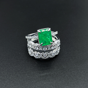 Anello staccabile Vintage ad alta sensibilità da donna leggera temperamento celebrità con Zirconia di lusso in argento Sterling alla moda - Product Image 2