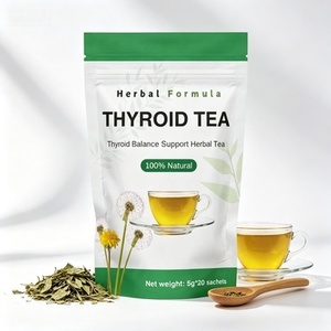 Sachets de Tisane en Gros pour le Soutien Thyroïdien – Mélange Détox Naturel Sans Caféine de Pissenlit, Chrysanthème, Rose et Poria – Qualité Supérieure - Product Image 1