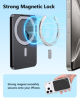 Portefeuille magnétique Oatsbasf avec support pour téléphone et rangement pour cartes, cartes de visite, cartes Visa