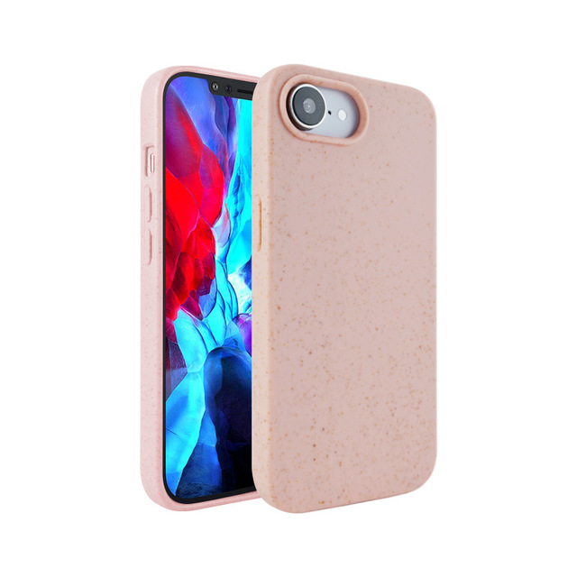 Skin Friendly 1.8MM Slim Biodegradable Phone Case Custom Logo Natural Wheat Straw Phone Case for iPhone 14 15 16 17 Pro Shell