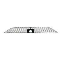 Nouvelle grille inférieure de pare-chocs avant 2025 en plastique avec support de capteur radar pour Bentayga OEM 36A807675M 36A807805A LUJESS