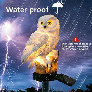 ÉCHANTILLON GRATUIT Hibou Solaire Lumières Solaire Pelouse Hibou Lumière Jardin Solaire Lumières Résine Hibou Piquet Pour Patio Chemin Cour Décor - Product Image 5