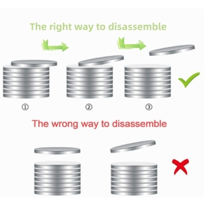 N35 N52 Nhỏ Đĩa Nam Châm Mạnh Mẽ Lực Lượng Từ Vòng Neodymium Nam Châm Cho Túi Hộp - Product Image 3