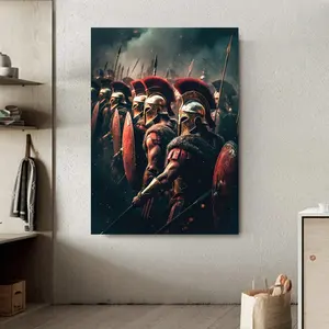 Retro 300 Spartans Warrior Last Spartan Helmet Fight Samurai Art Poster lienzo abstracto pintura impresiones <span class=keywords><strong>de</strong></span> pared imagen decoración del hogar - Product Image 1