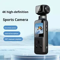 Caméra sportive K1 4K en promotion avec stabilisation, clip dorsal portable, rotation manuelle à 270°, écran 2 pouces et prise en charge de la carte TF